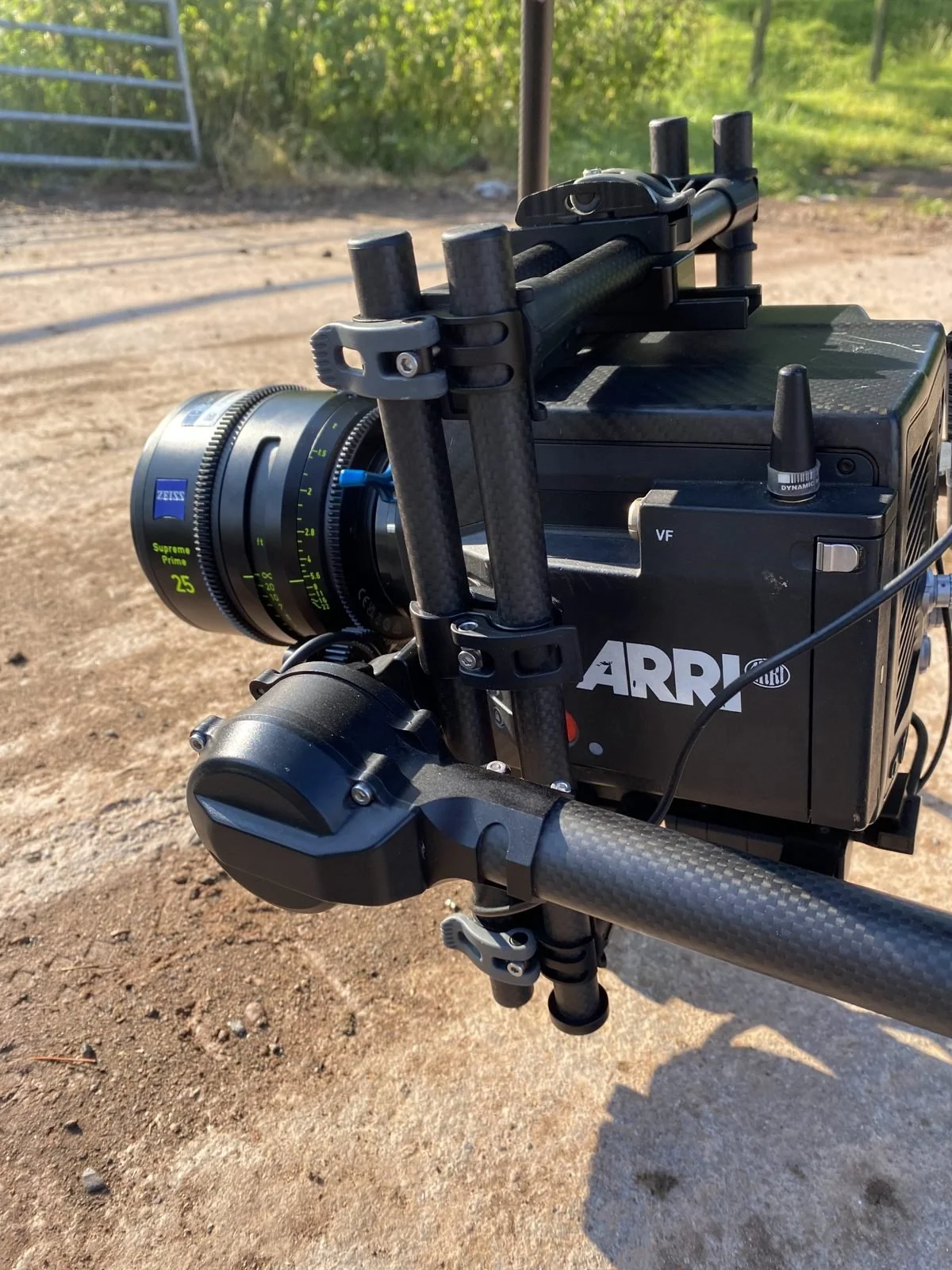 ARRI Alexa Mini LF with a Zeiss Supreme lens on the Alta 8's custom Movi Pro gimbal