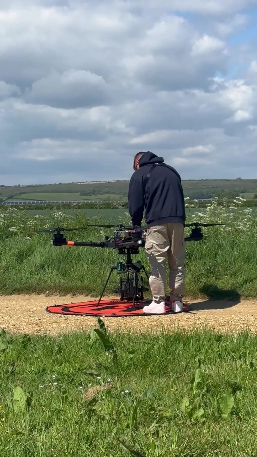 Cinema lens on the Ronin 2 rigged under the Alta X