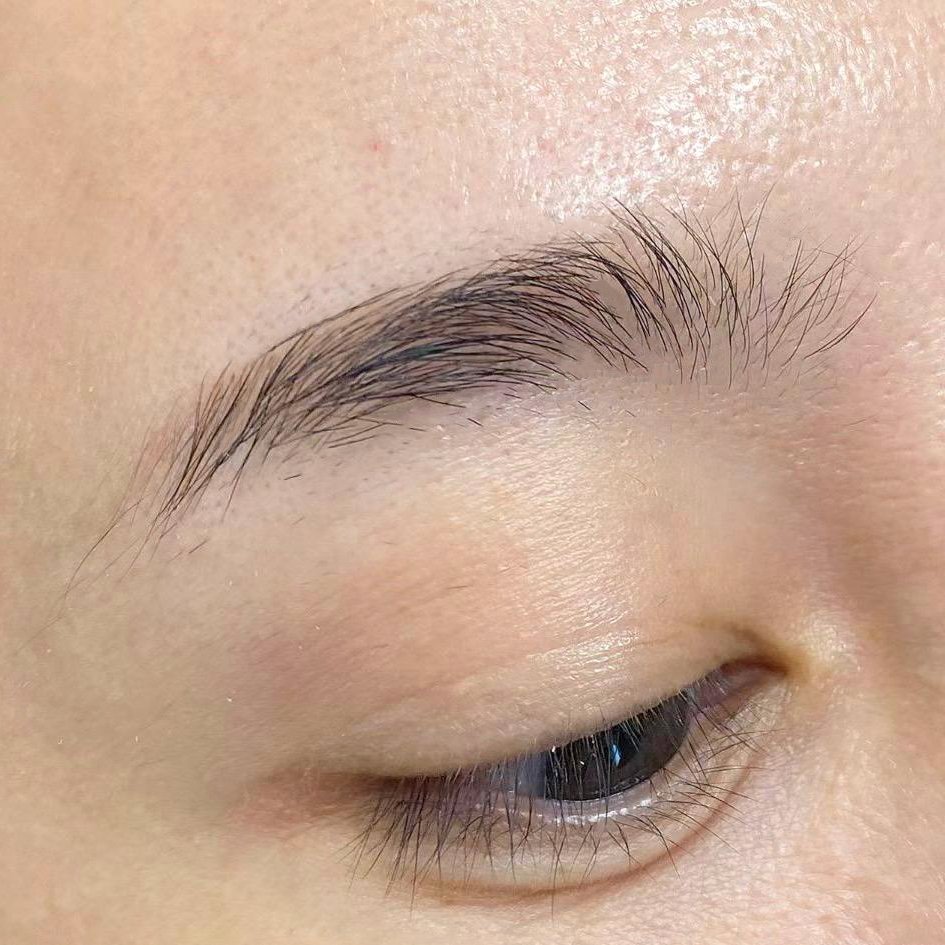 Sparse or patchy brow hair