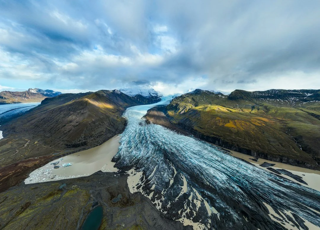 Atmospheric mountain scenery in Iceland