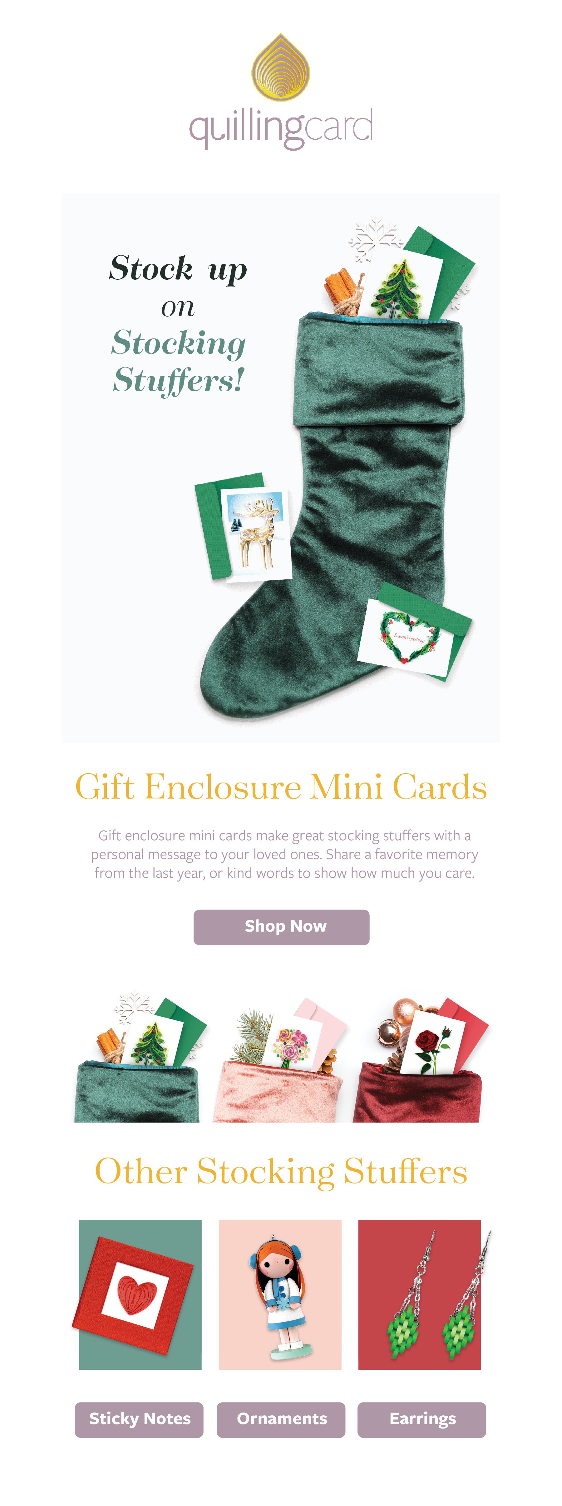 Stocking Stuffer Email Scroll