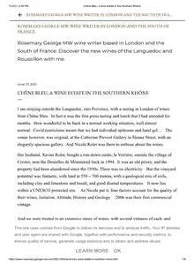 Rosemary George MW — Chêne Bleu rosé wine coverage