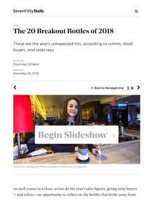 SevenFifty Daily — Chêne Bleu press coverage