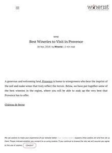 The Winerist — Chêne Bleu press coverage