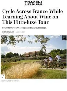 Travel + Leisure — Chêne Bleu press coverage