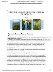 Positive Luxury — Chêne Bleu press coverage