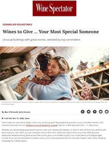 Wine Spectator — Chêne Bleu press coverage