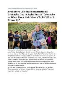Wine Business — Chêne Bleu press coverage