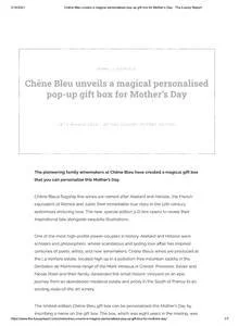 The Luxury Report — Chêne Bleu press coverage