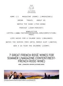 The Three Drinkers — Chêne Bleu rosé wine coverage