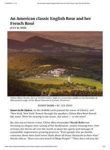 New York Social Diary — Chêne Bleu rosé wine coverage