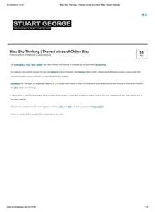 Stuart George — Chêne Bleu press coverage