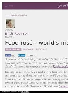 Jancis Robinson June 2016