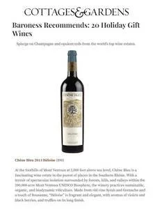 Cottages & Gardens — Chêne Bleu press coverage