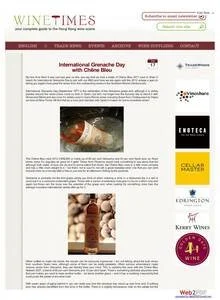 Hong Kong Wine Times Oct 2014