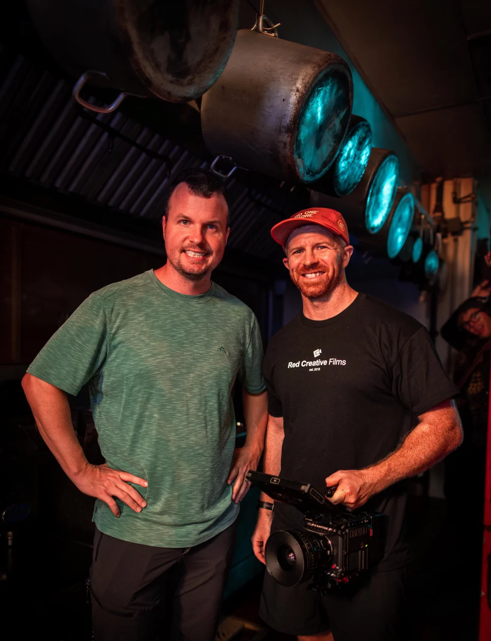 Crew portrait under the lights