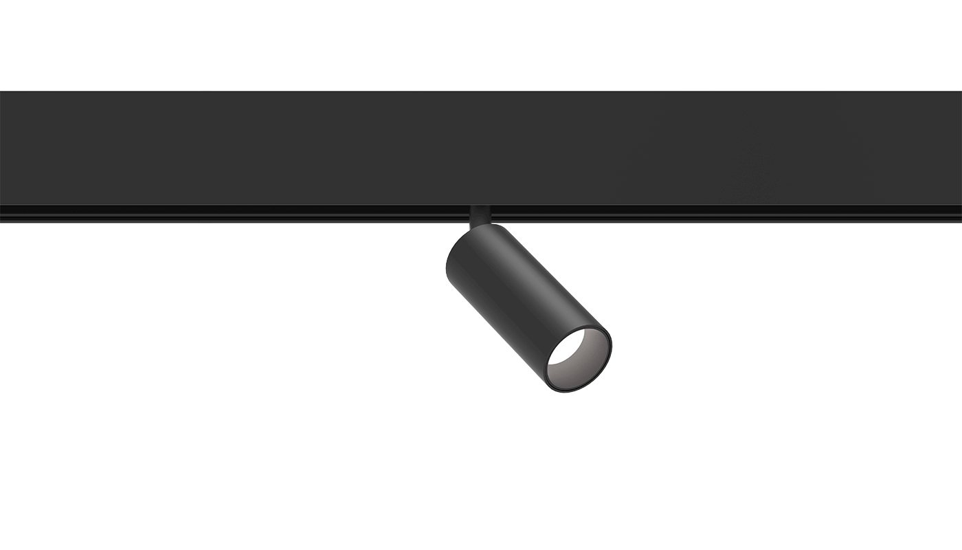 Single reflector on a track