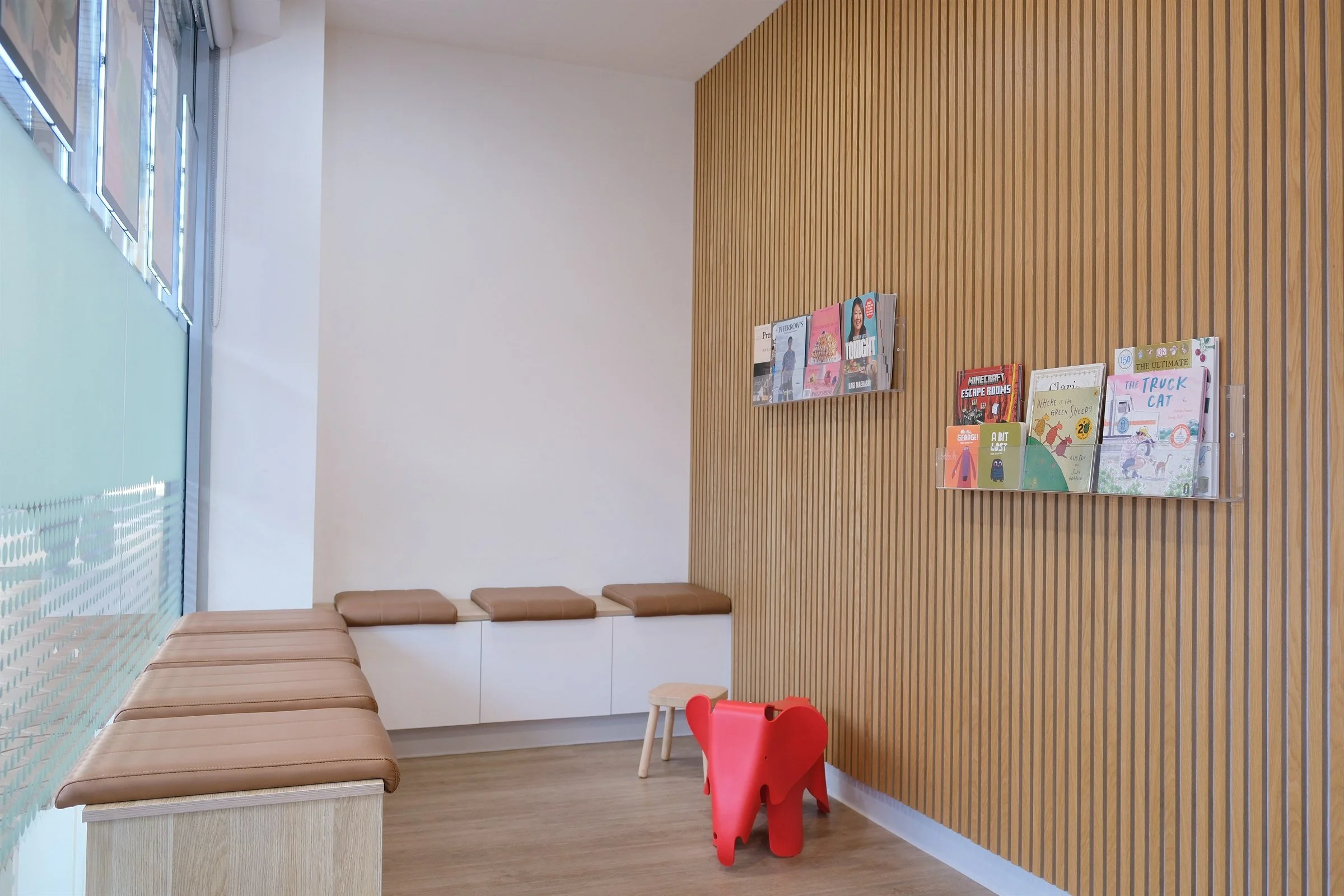 Family waiting area at iCare Family Dental in Chatswood