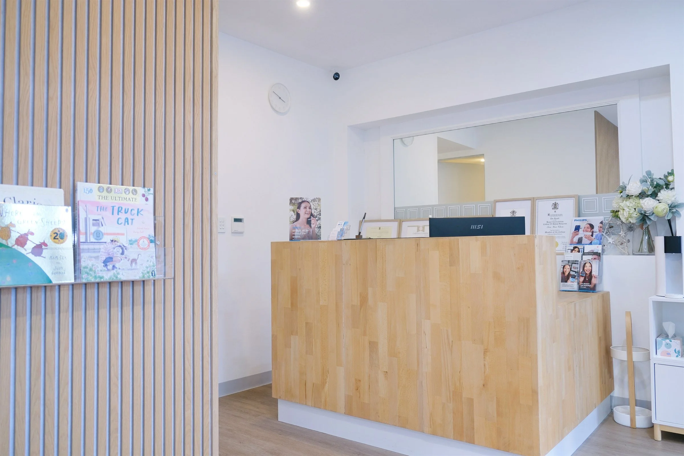 iCare Family Dental reception in Chatswood