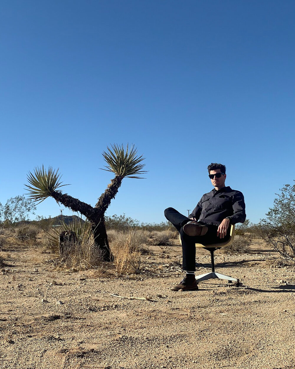 Standing on Route 66 in Texas