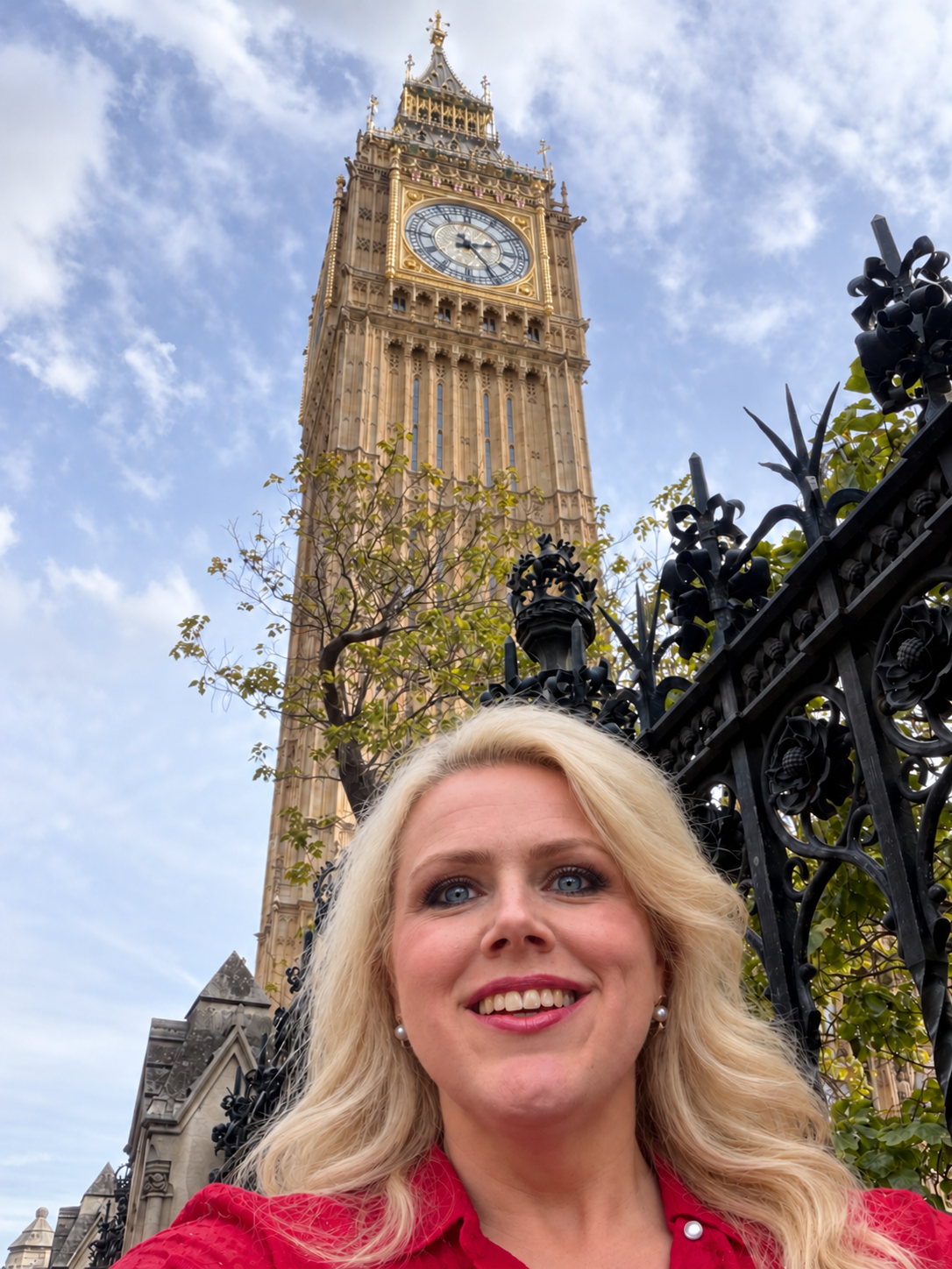 Dr. Marlene Fuson near Big Ben