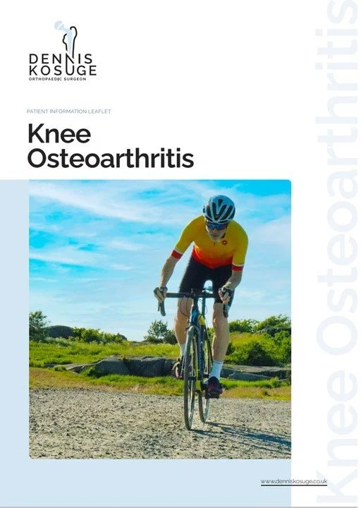 Knee Osteoarthritis patient information leaflet written by Mr Dennis Kosuge