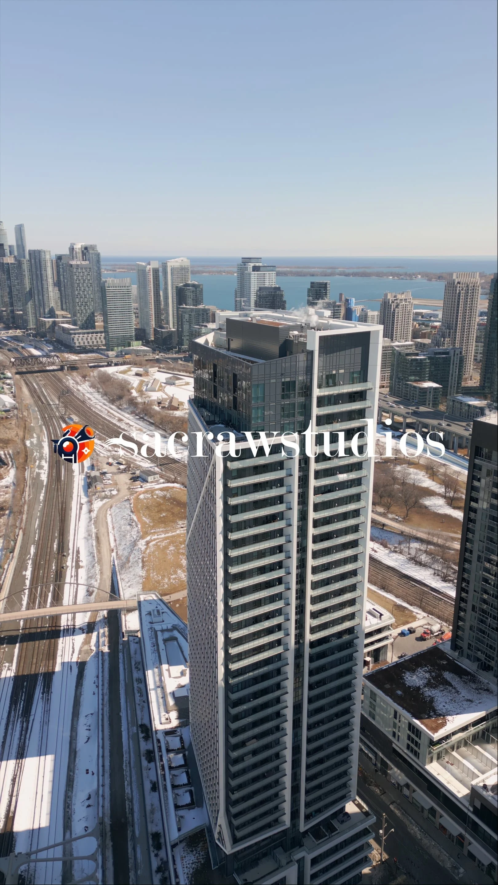 Toronto Waterfront Winter Vertical