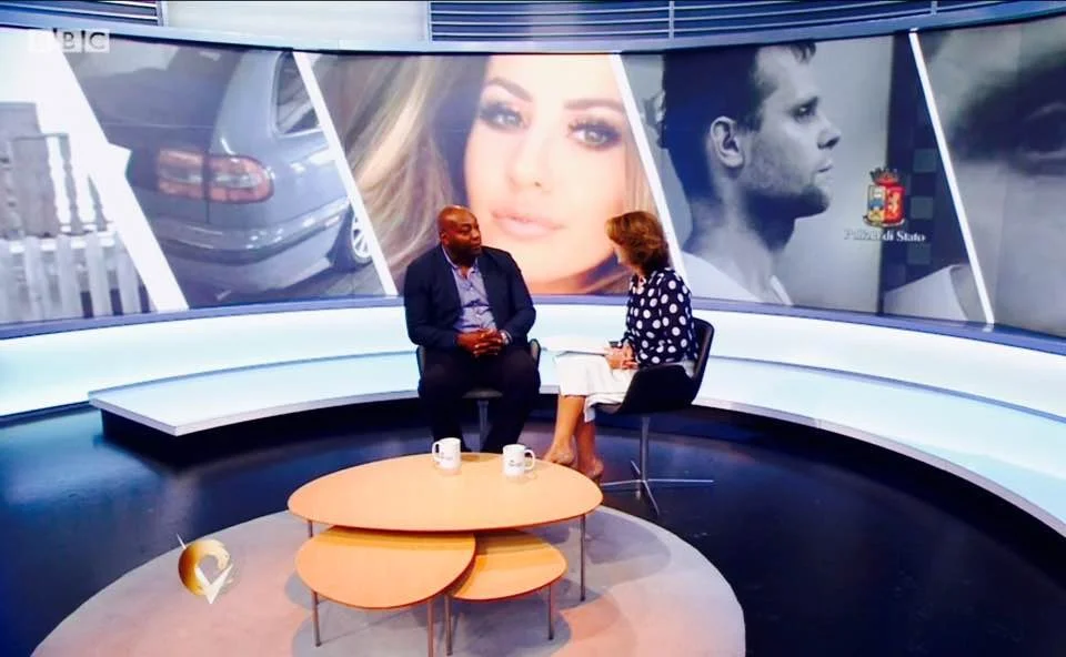 Peter Adediran live on BBC Two’s Victoria Derbyshire Show discussing modelling industry safety