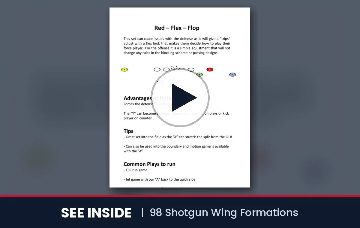 See inside 98 Shotgun Wing Formations: short video of the inside pages