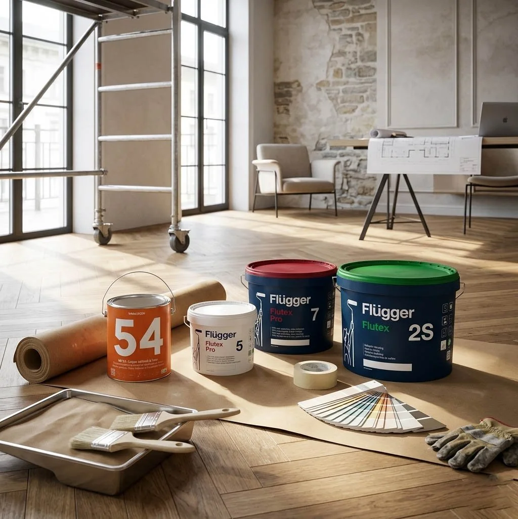 Échantillons de peinture mate, velours et satinée sur mur intérieur — comparatif rendu et brillance