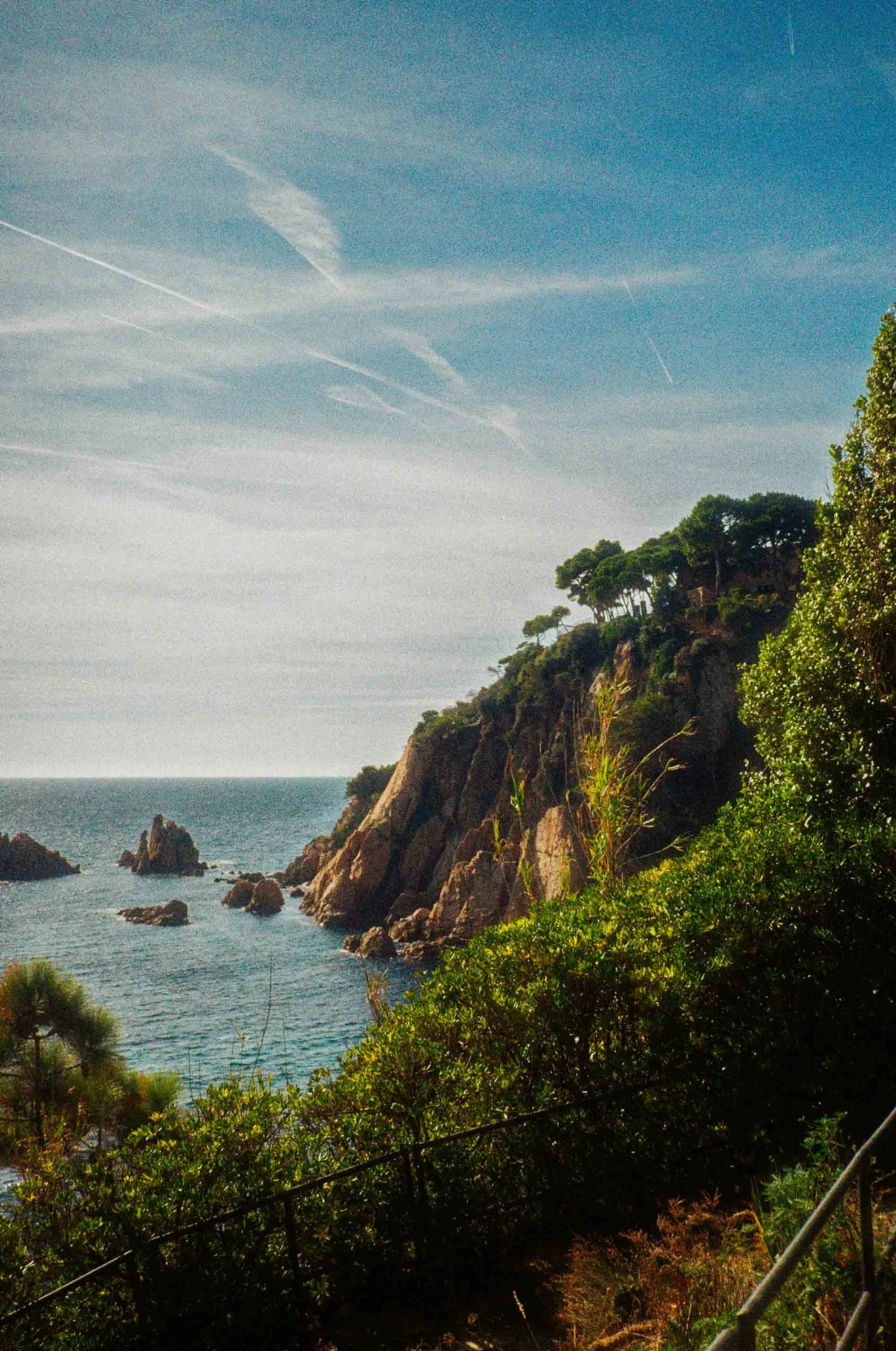 Costa Brava cliffs Catalunya Spain 35mm film photography