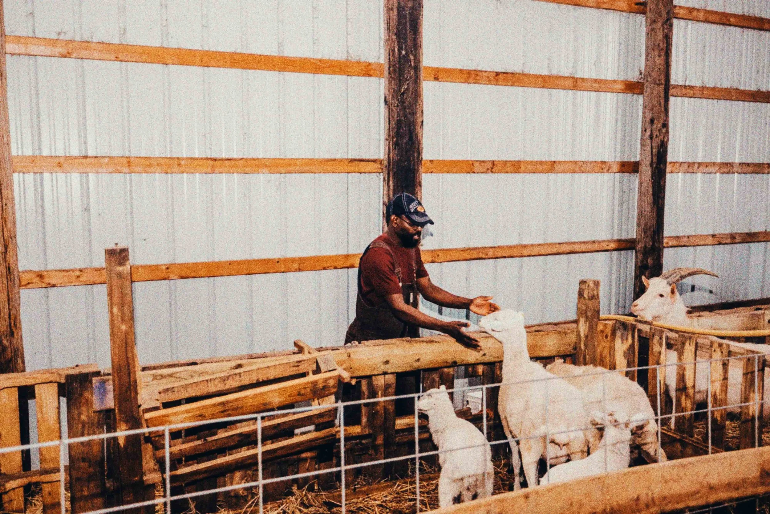 Kenyan farmer in Big Lake, Minnesota