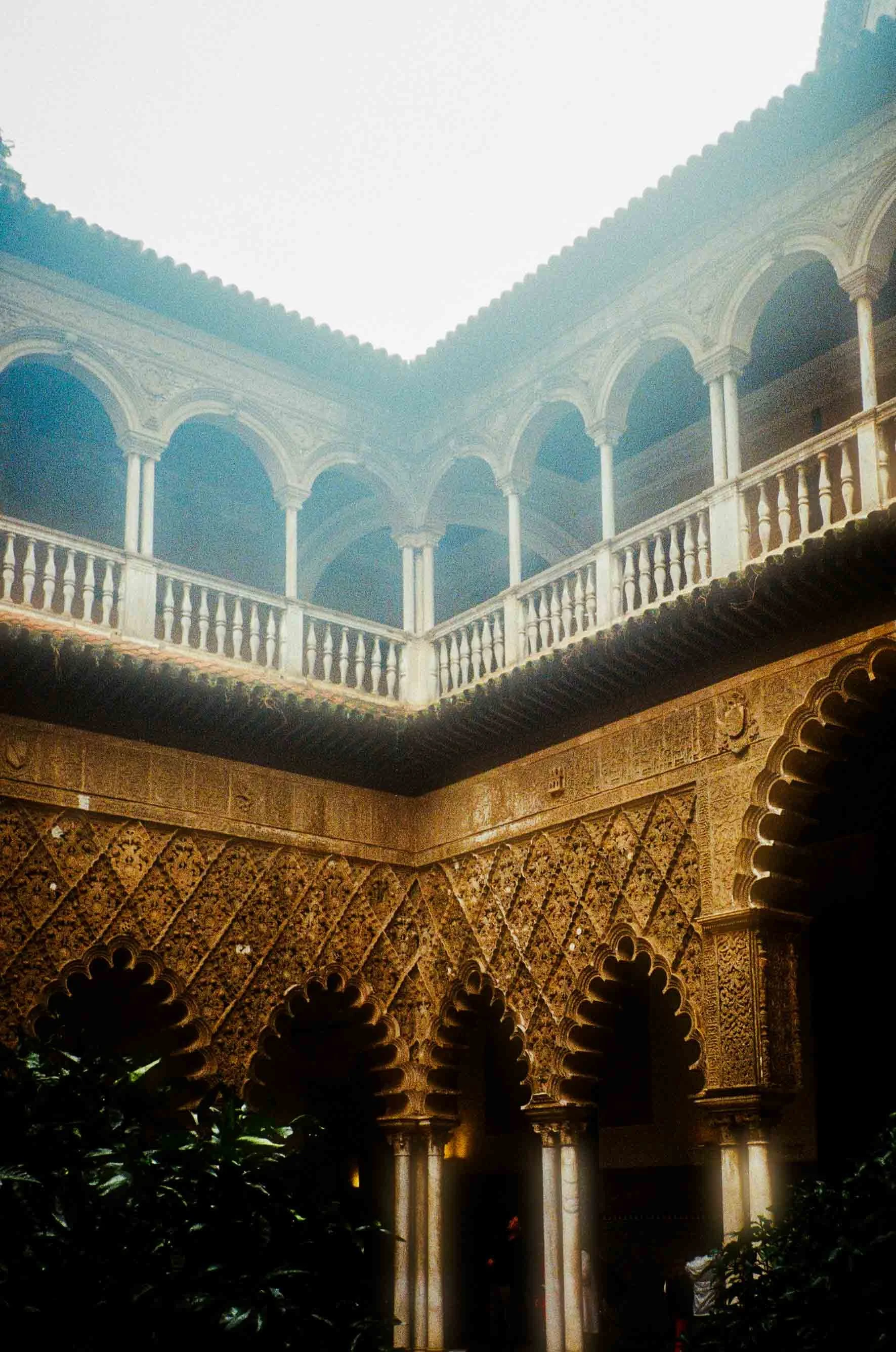 Real Alcazar Sevilla Spain tiles arches 35mm analog photography