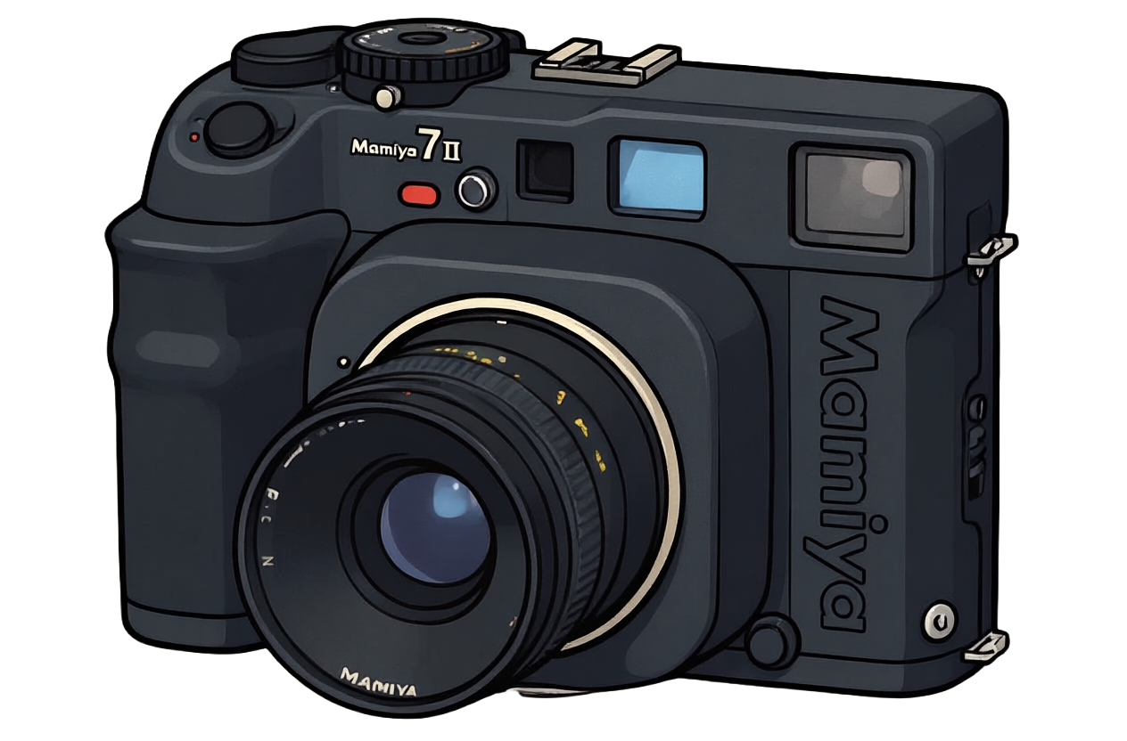 Mamiya 7ii medium format film camera used in South Africa