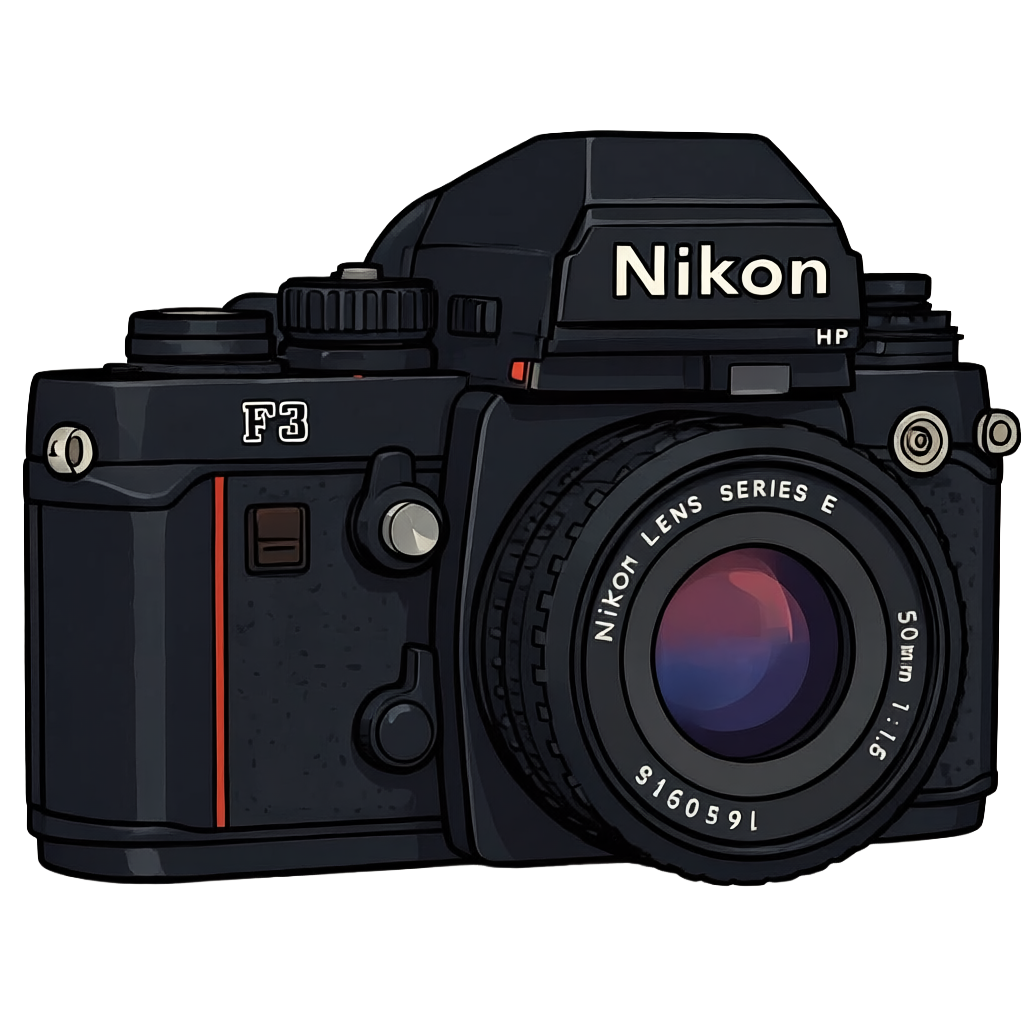 Nikon F3 35mm film camera used in Kenya 2023