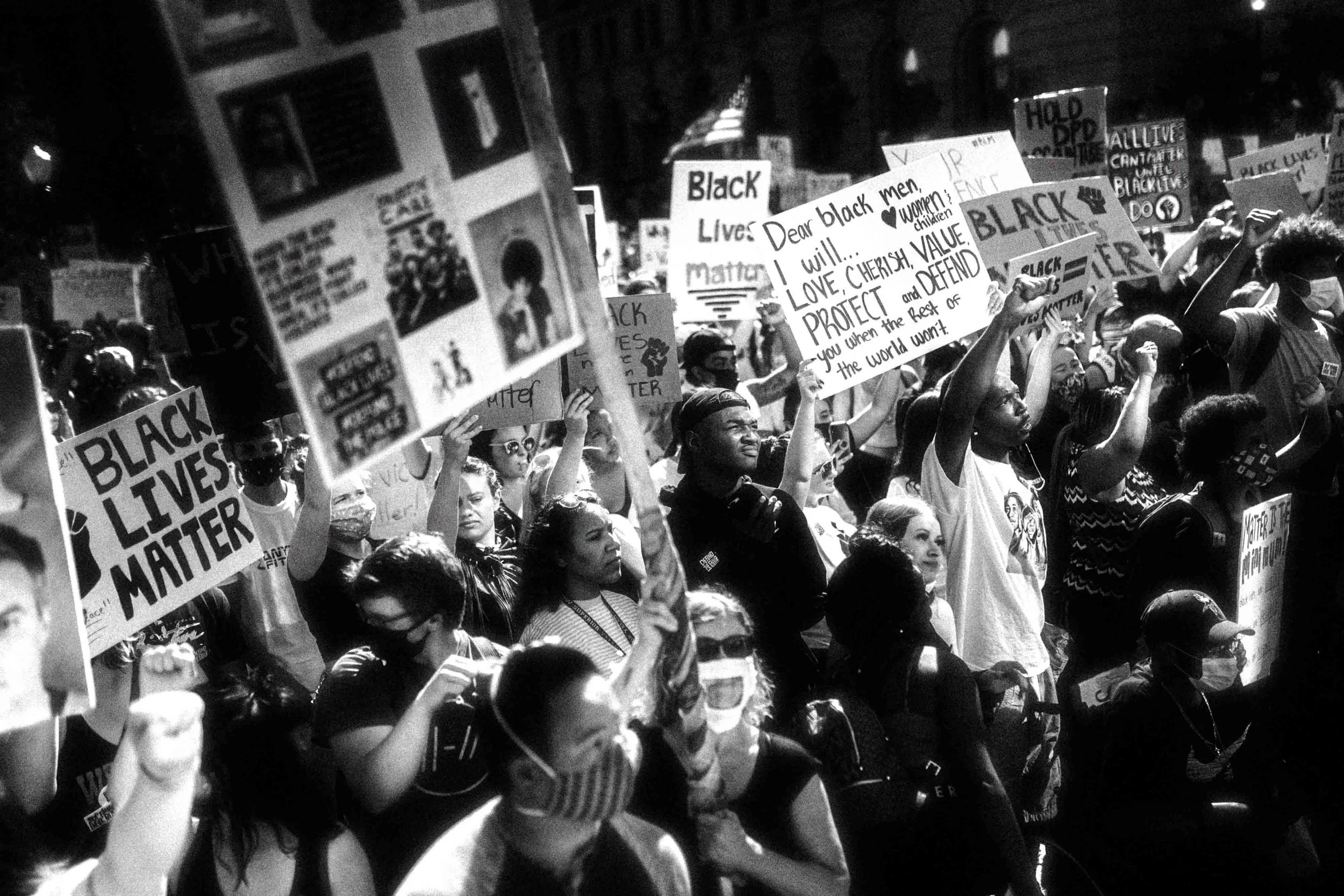 Marchers heading to City Hall