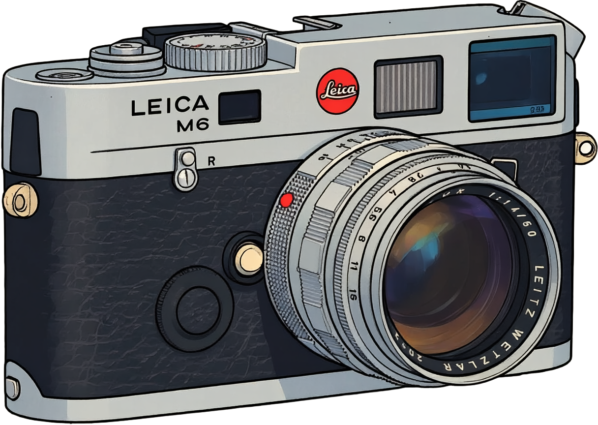 Leica M6 35mm film camera used in Tanzania