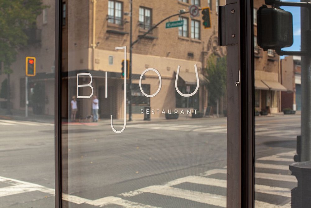 Bijou signage on Kentucky Street in Petaluma