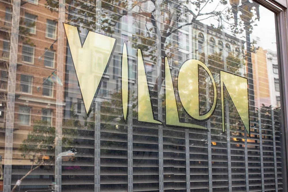 Villon signage at the San Francisco Proper Hotel