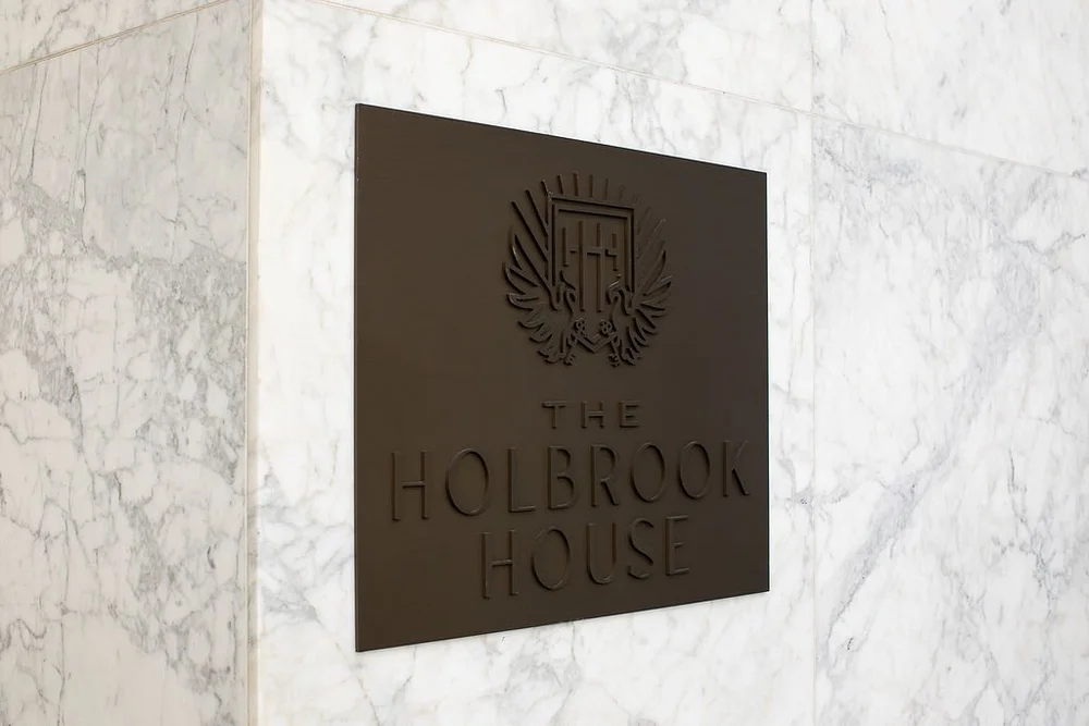 Holbrook House signage at One Sansome Street in San Francisco