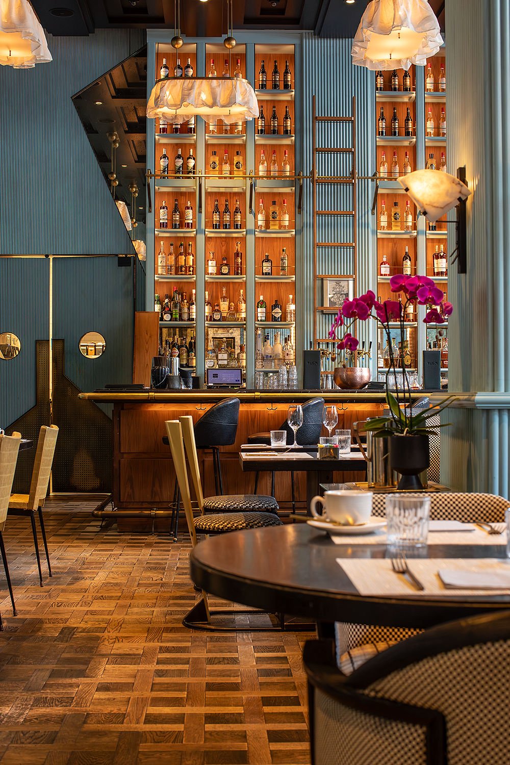 The dining room at Villon in the San Francisco Proper Hotel