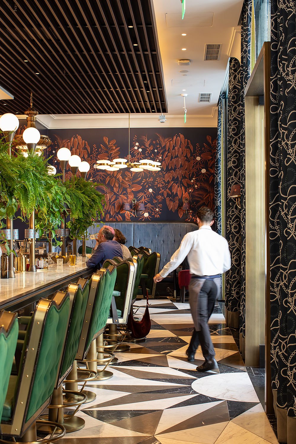 The dining room at Holbrook House in San Francisco
