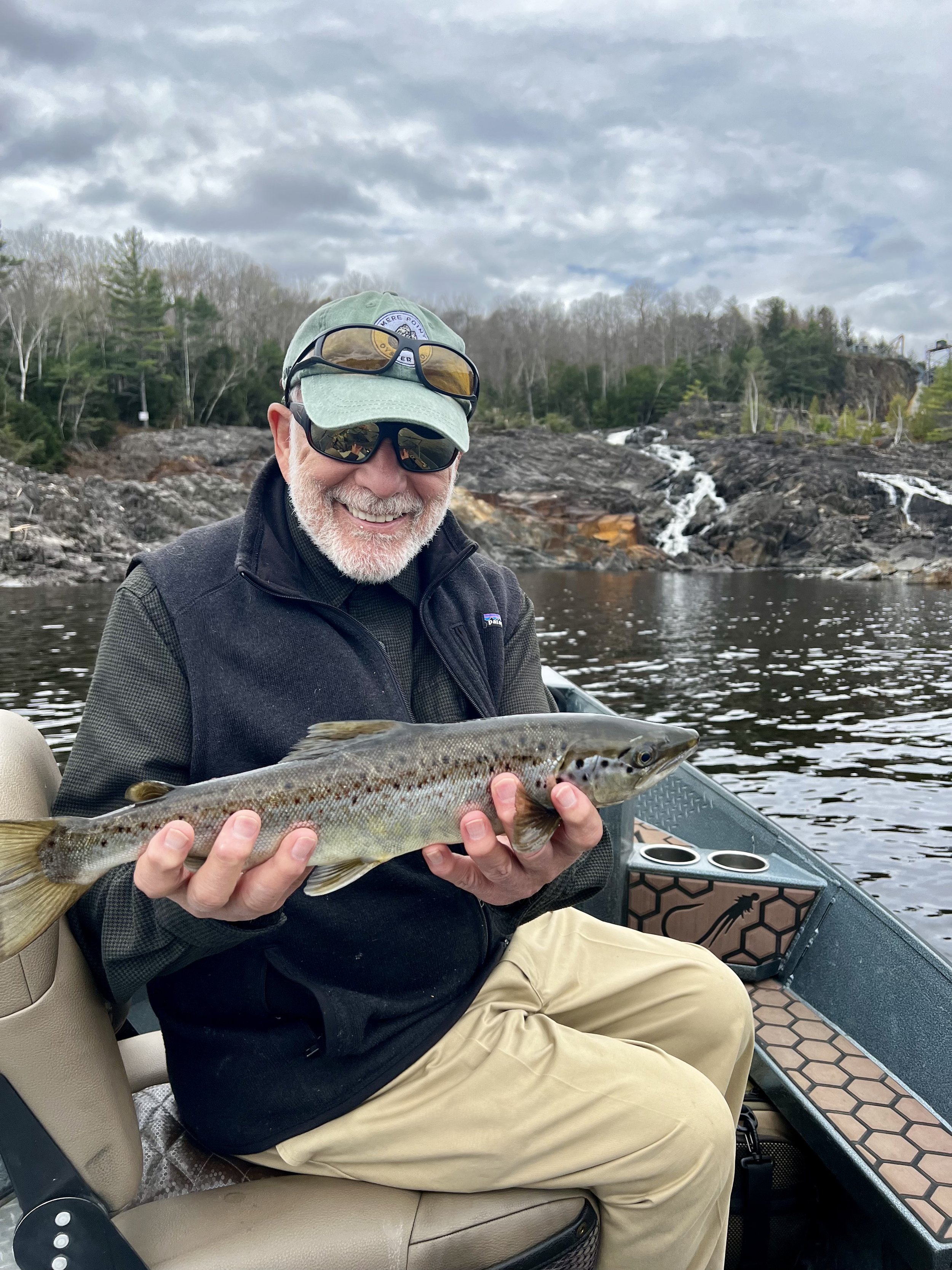 Trout and Salmon fishing on the Kennebec River