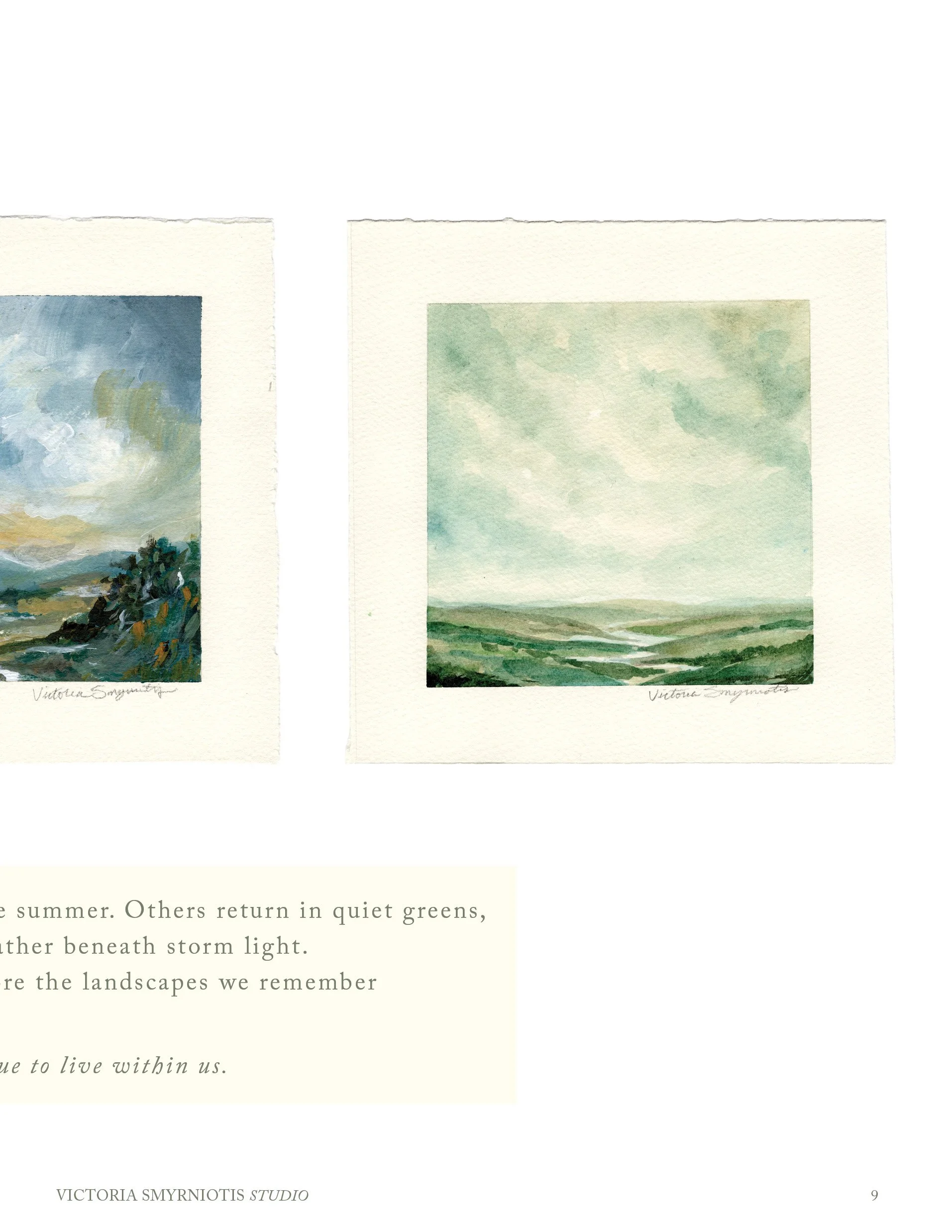 Remembered Landscapes catalog page 9
