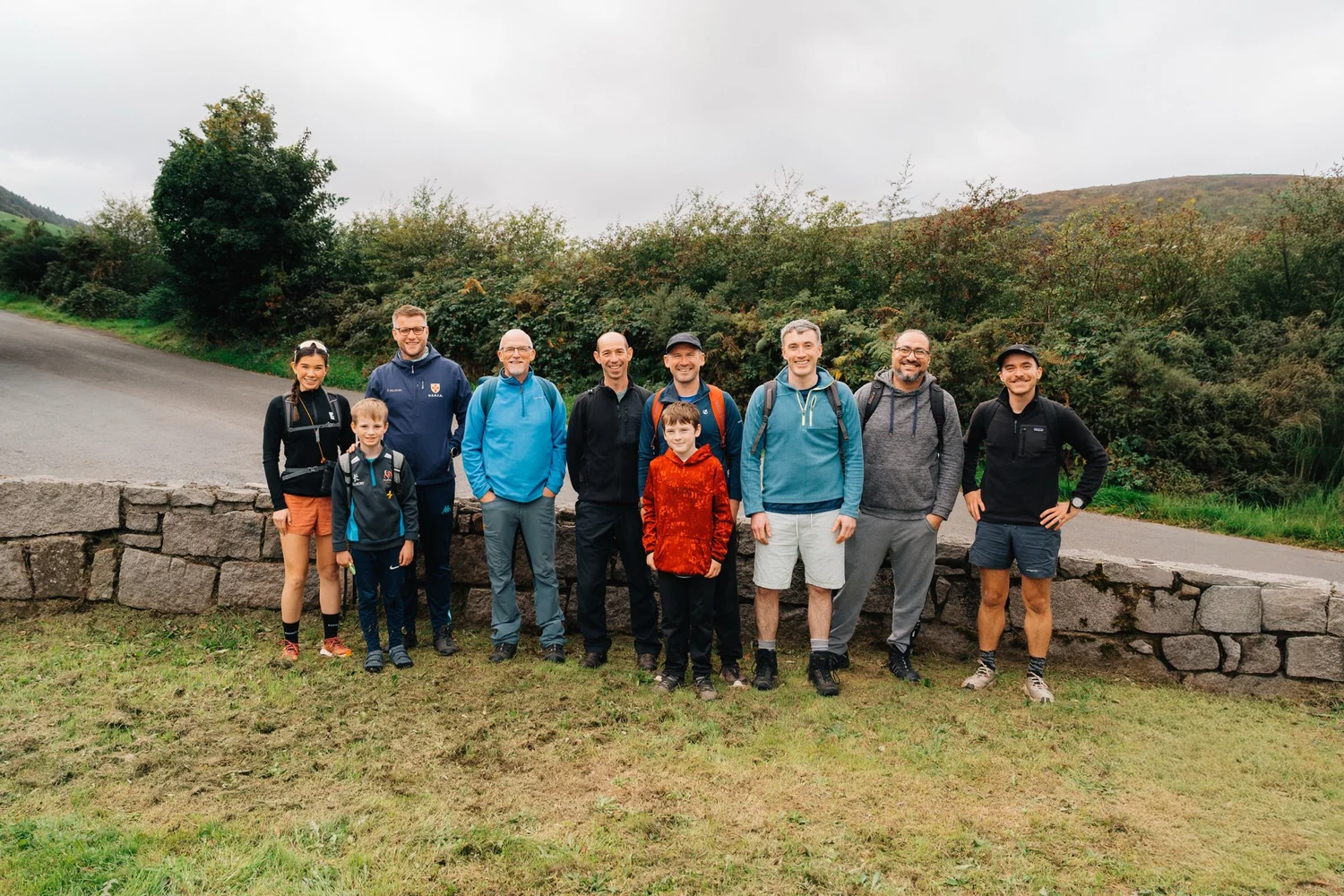 Some of the Mournes challenge team together during a training outing.