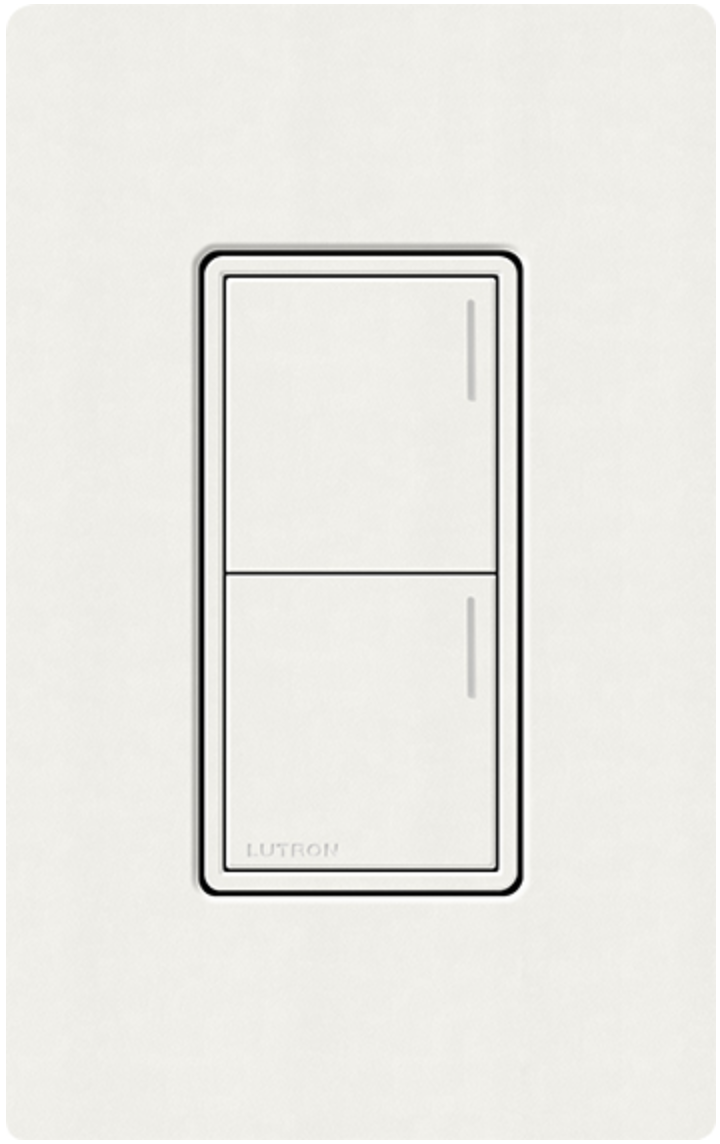 Lutron Sunnata Satin Glacier White (GL) Keypad | VIP Smart Homes Seattle