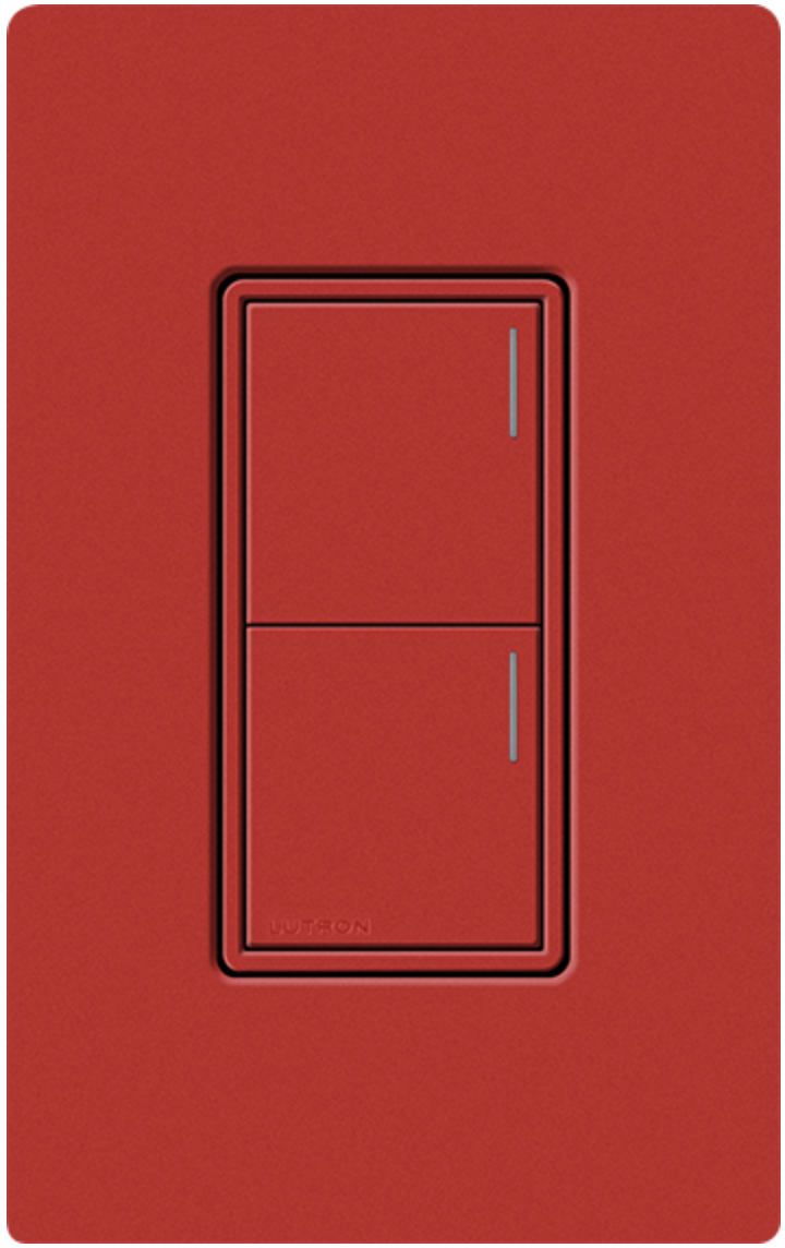 Lutron Sunnata Satin Signal Red (SR) Keypad | VIP Smart Homes Seattle