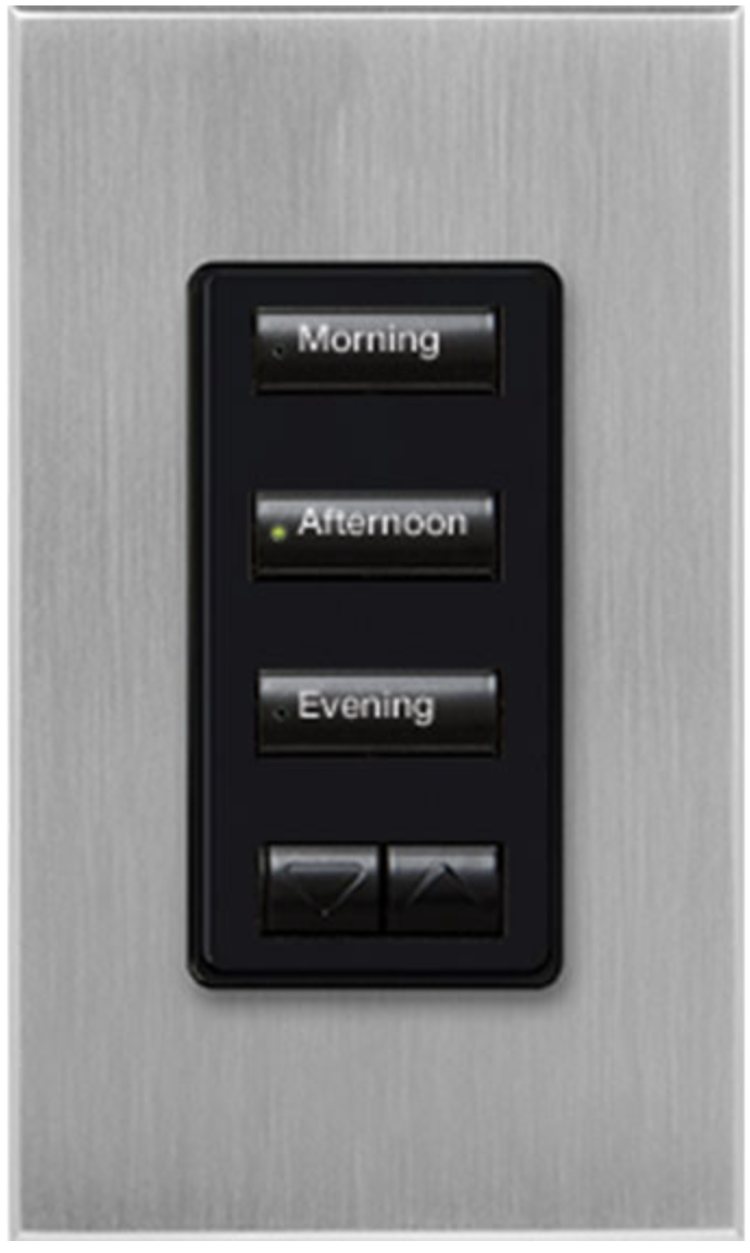 Lutron seeTouch Satin Chrome (SC) Keypad | VIP Smart Homes Seattle