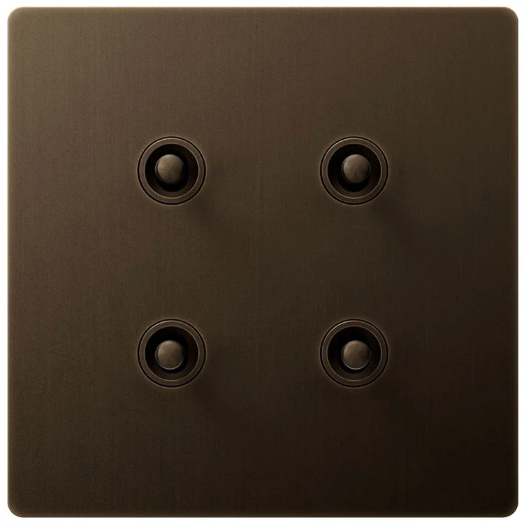 Lutron Aviena Aged Brass Toggle Keypad Hand Finished Solid Brass | VIP Smart Homes Seattle