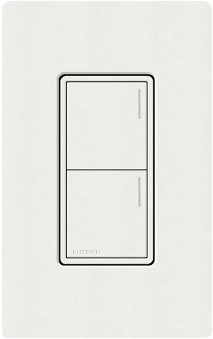Lutron Sunnata Satin Architectural White (RW) Keypad | VIP Smart Homes Seattle